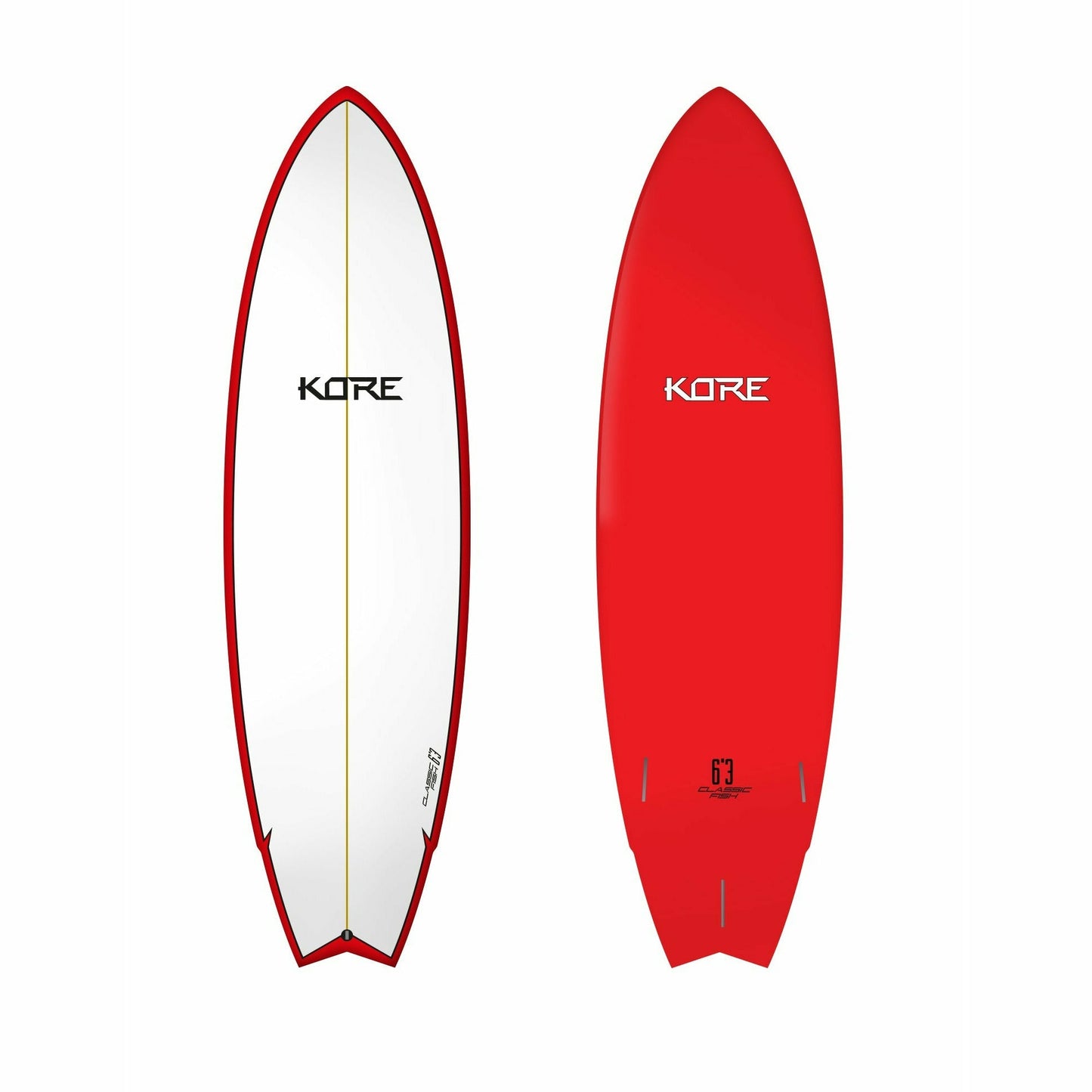 Kore Classic Fish White/Red