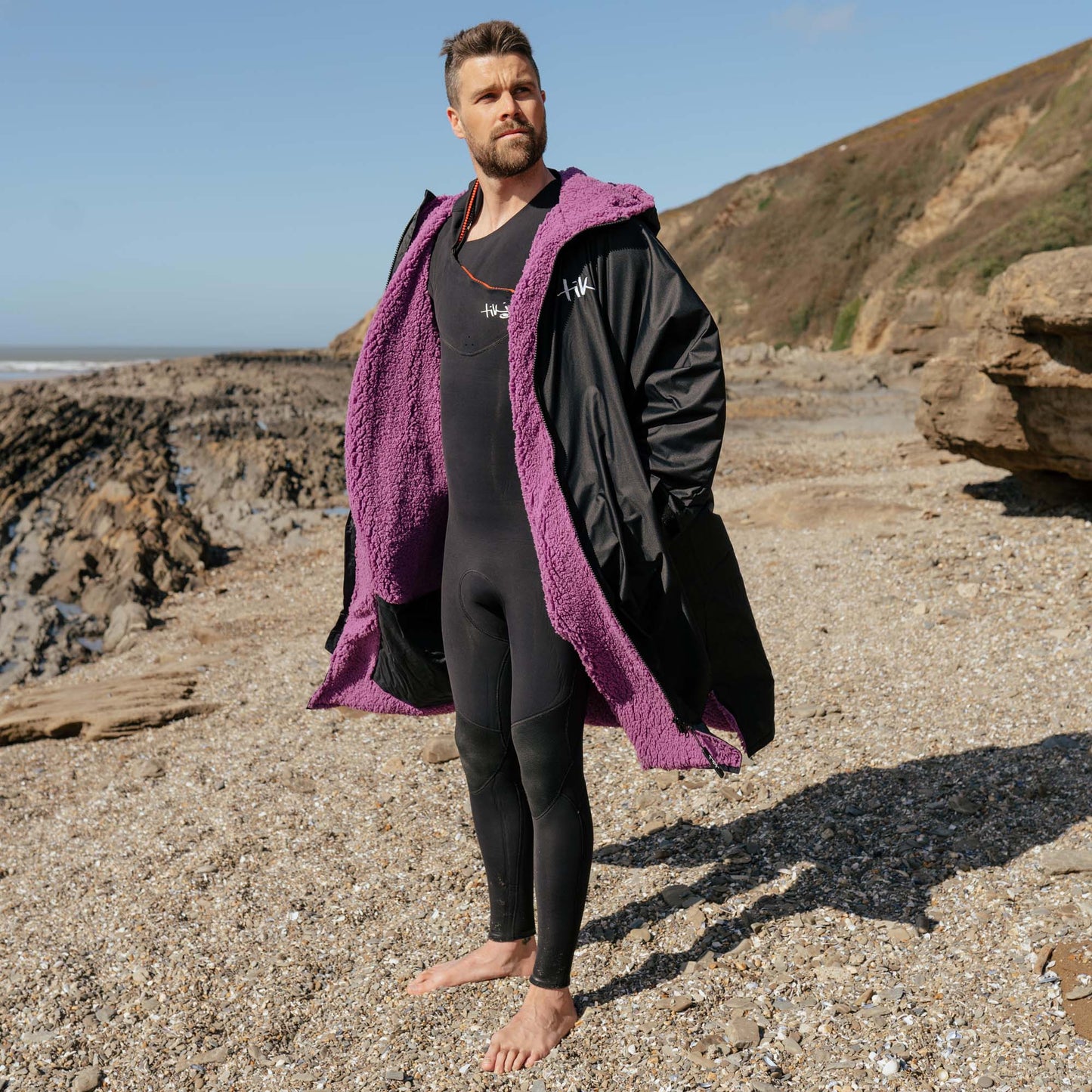 Tiki Tech Robe Black/Purple