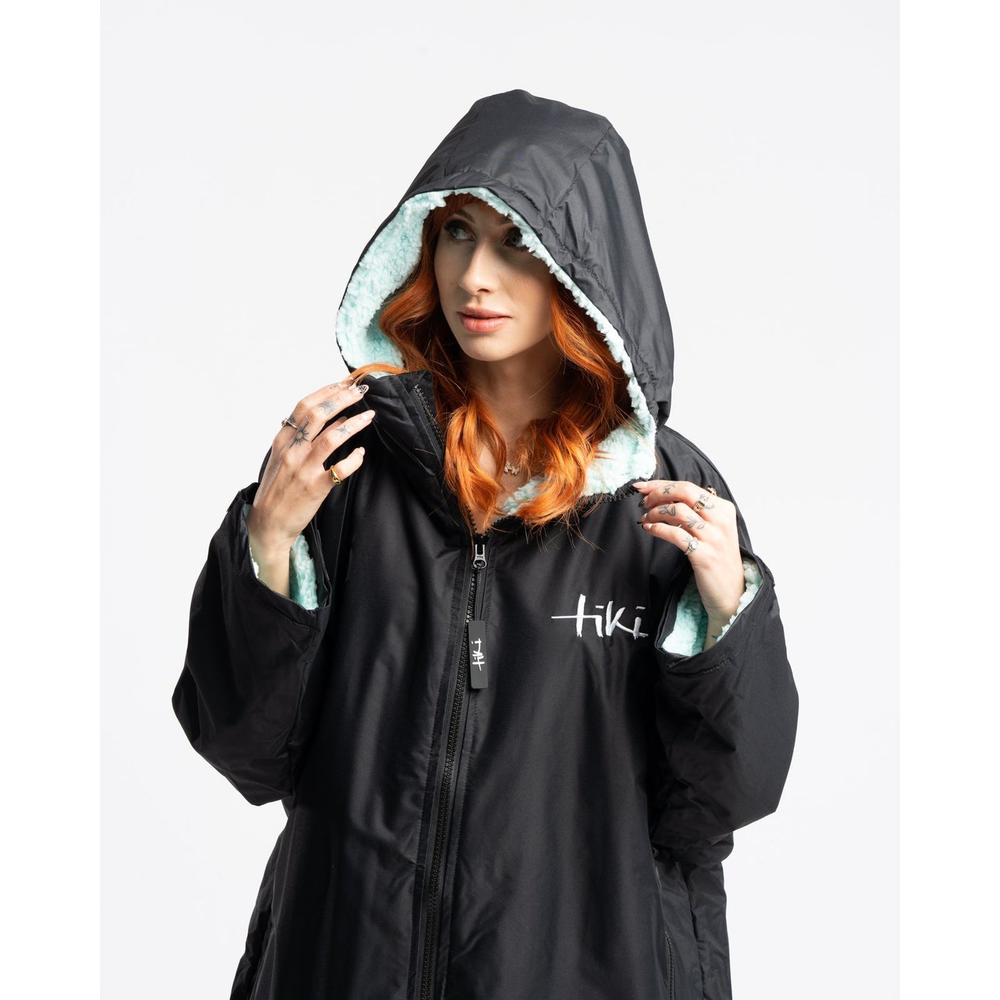 Tiki Tech Robe Black/Green