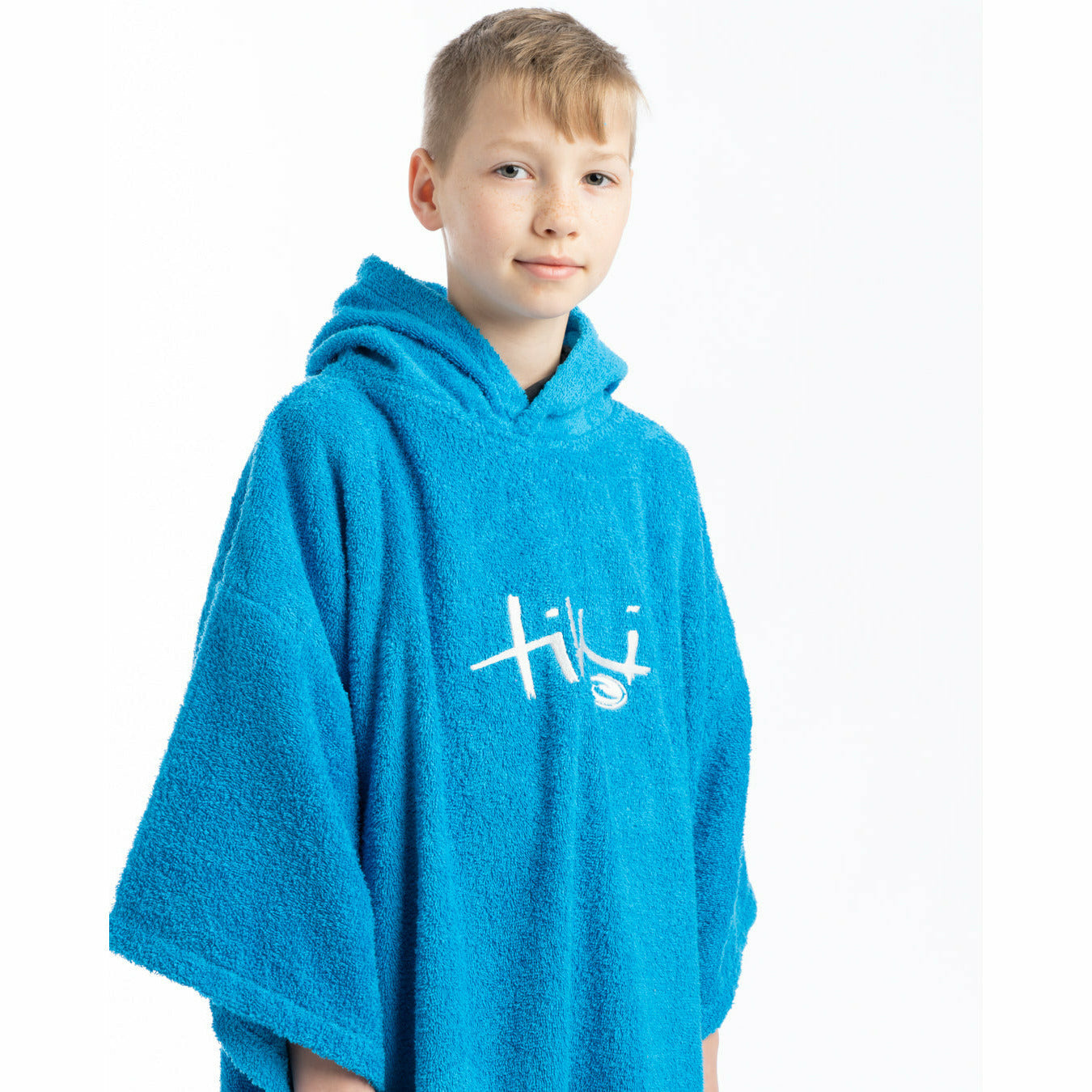 Tiki Junior Hooded Change Robe Blue