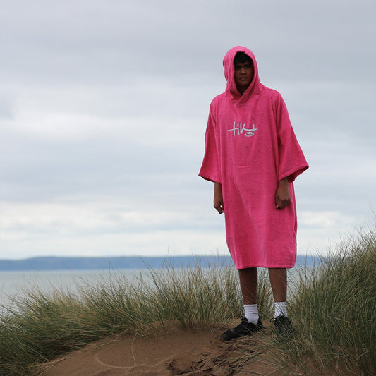 Tiki Adults Hooded Change Robe Pink