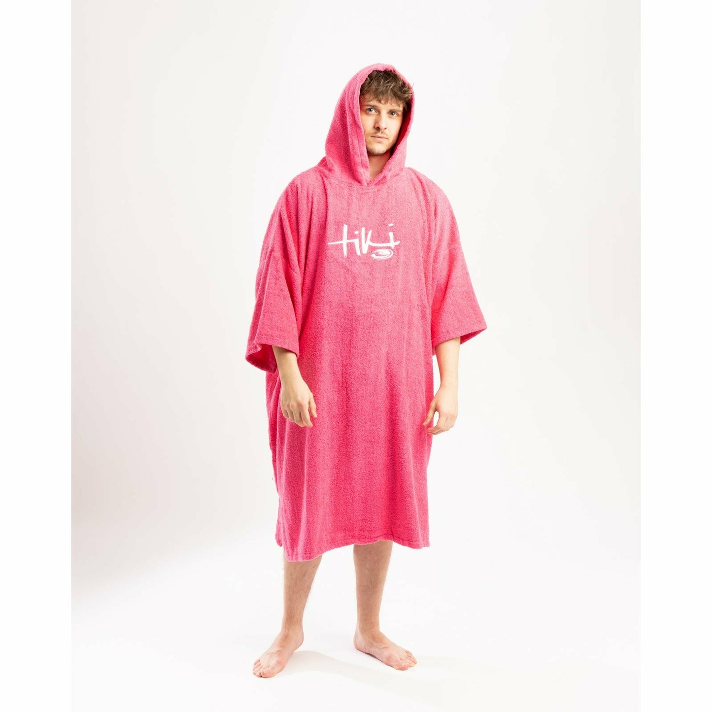 Tiki Adults Hooded Change Robe Pink
