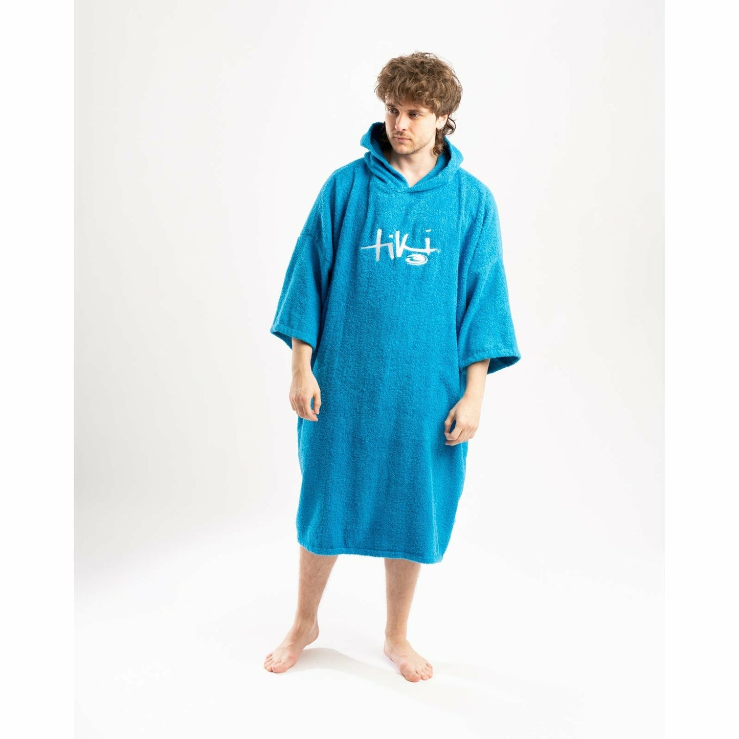 Tiki Adults Hooded Change Robe Blue