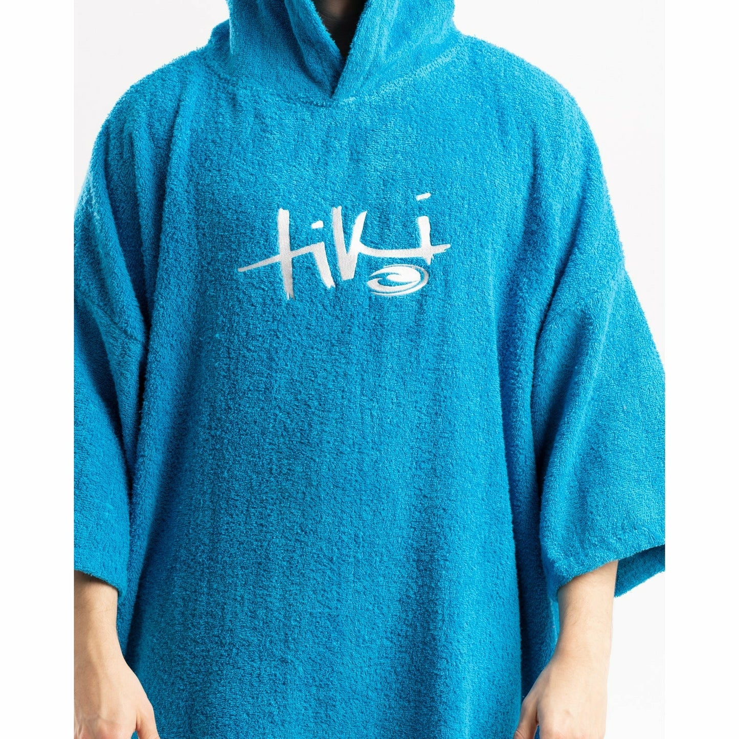Tiki Adults Hooded Change Robe Blue