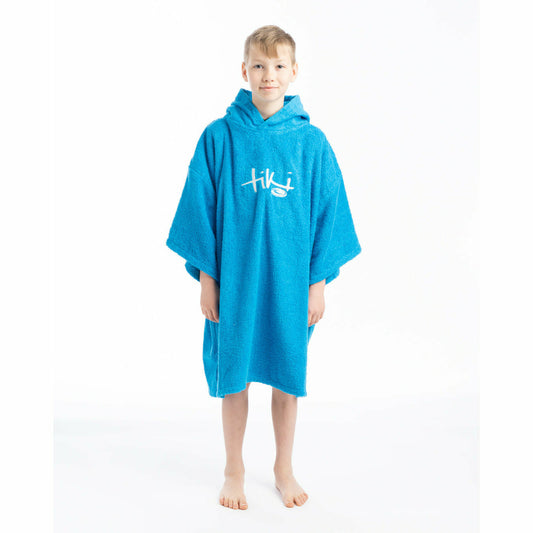 Tiki Junior Hooded Change Robe Blue
