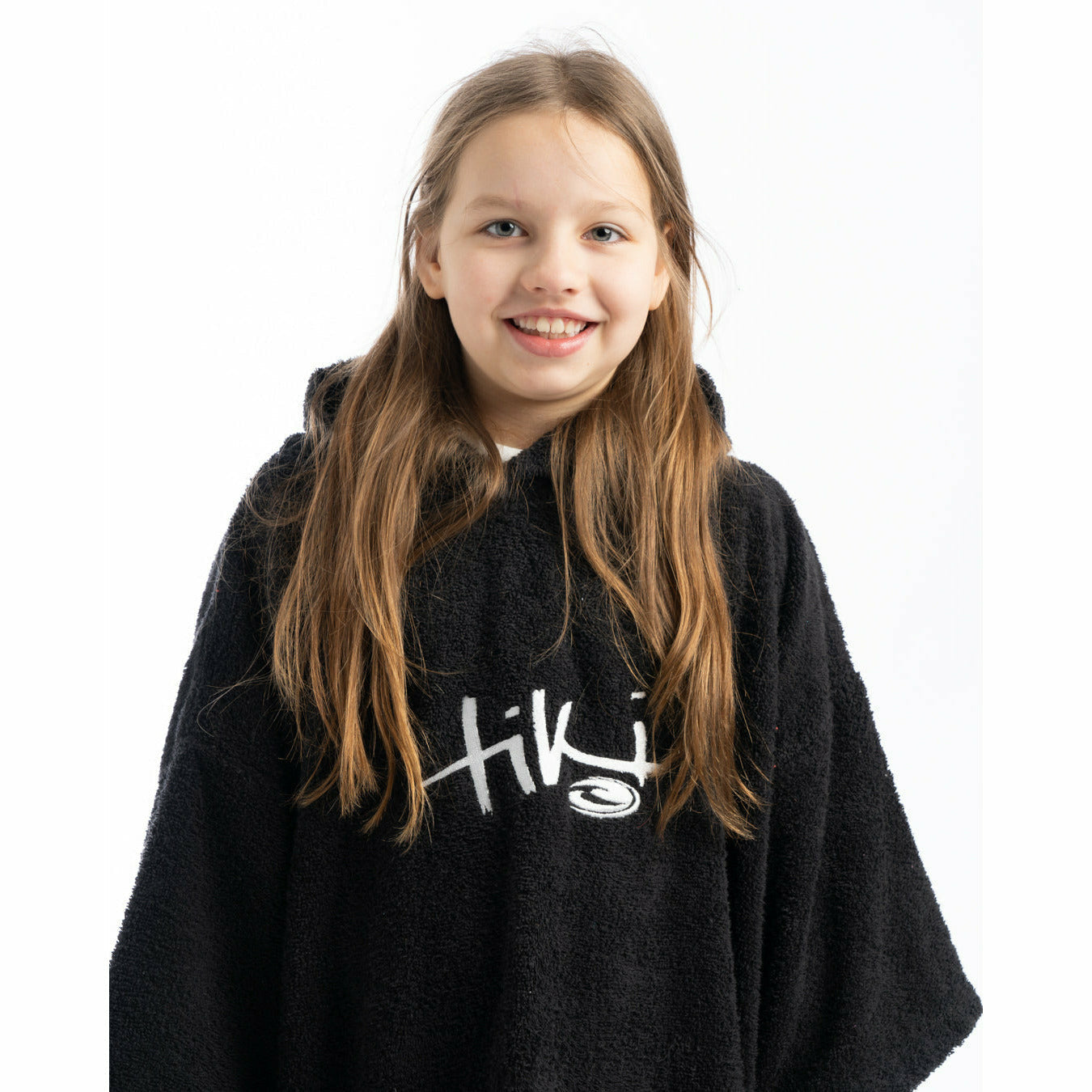 Tiki Junior Hooded Change Robe Black