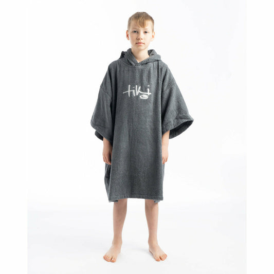 Tiki Junior Hooded Change Robe Grey