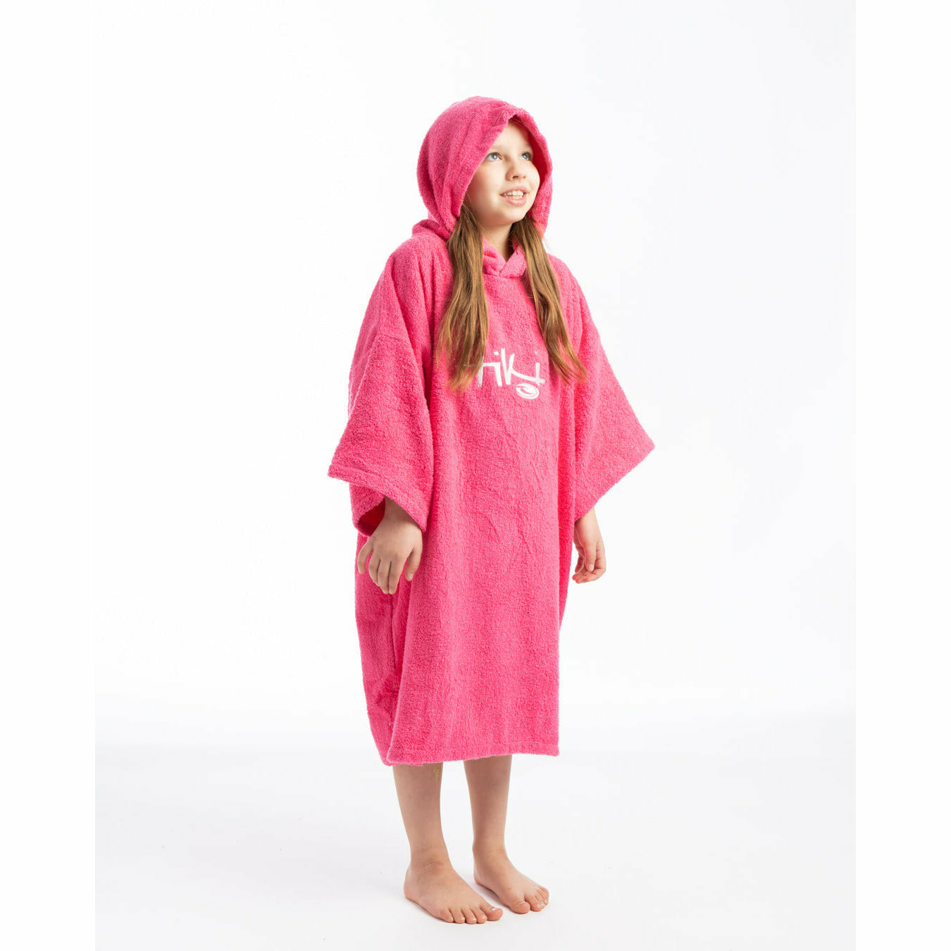 Tiki Junior Hooded Change Robe Pink