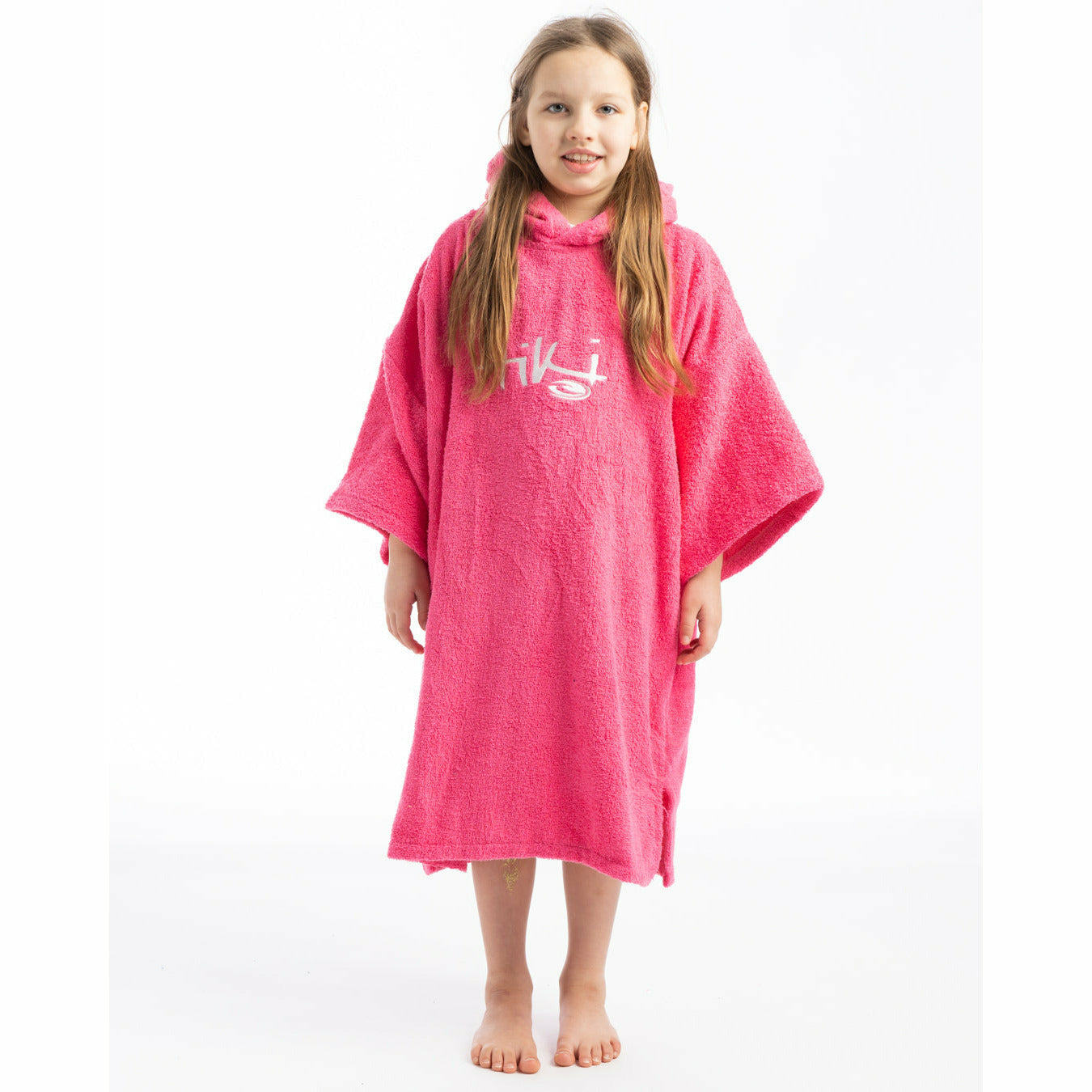 Tiki Junior Hooded Change Robe Pink