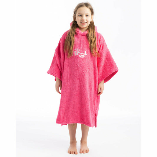 Tiki Junior Hooded Change Robe Pink